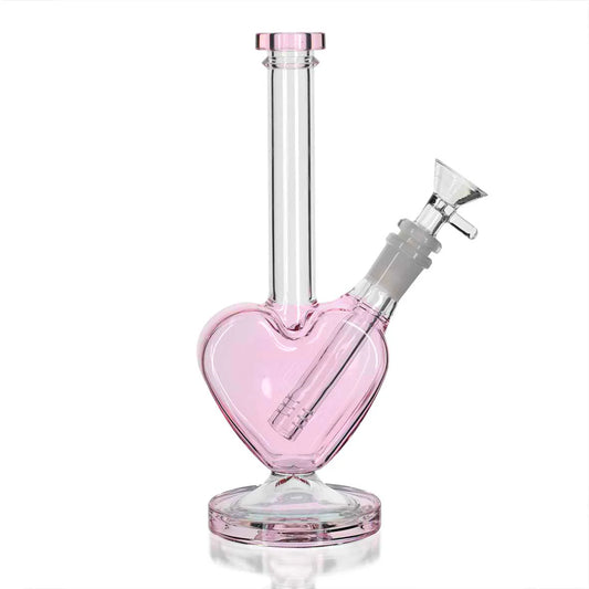 Glass Bong 23cm - Love Pink