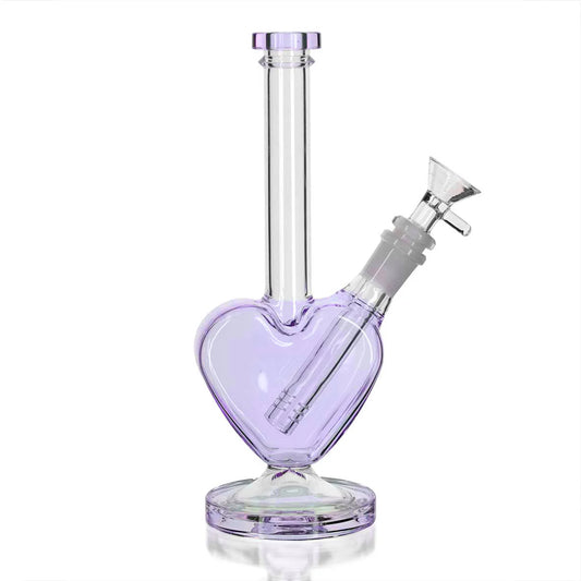 Glass Bong 23cm - Love Purple