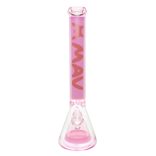 18" ManhattanPink Bong Pyramid Beaker