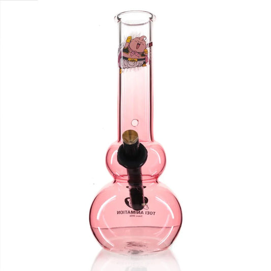 Glass Bong 26cm - DouBubble Pink